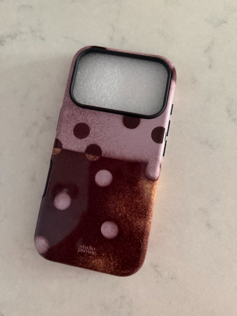 NWOT The Dairy rust and gold iPhone 17 Pro case